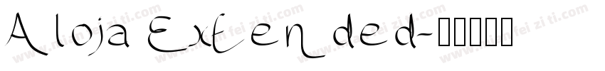 Aloja Extended字体转换